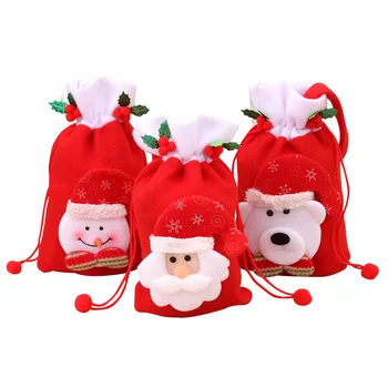Новая Рождественская подарочная сумка Apple Bag, рождественские украшения, детская 3D подарочная сумка, карманные рождественские шляпы Санта-Клауса