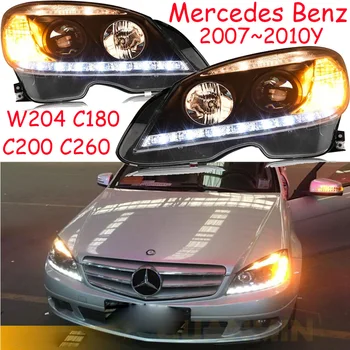 2007 ~ 2010y автомобильный бампер головного света для Mercedes Benz W204 фары автомобильные аксессуары противотуманные для Benz W204 C180 C200 C260 фары