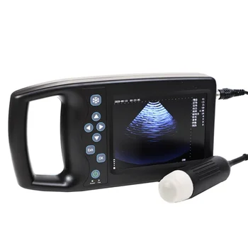 5,6-дюймовый портативный ветеринарный ультразвуковой сканер с ЖК-экраном для крупного рогатого скота, Коровы, свиньи, лошади, машина для ультразвукового тестирования на беременность, русский