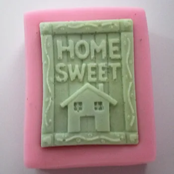 Home Sweet S0078 Craft Art Силиконовая форма для мыла, формы для рукоделия, формы для мыла ручной работы
