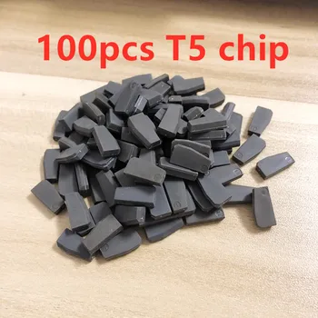 100шт Профессиональный Чип для ключей автомобиля T5 ID20 Пустой Керамический Углеродный Оригинальный Разблокировочный Транспондер для Слесарного Инструмента T5 Chip