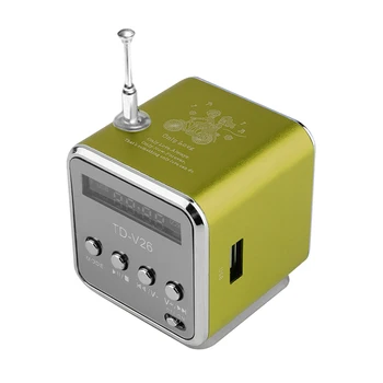 Мини FM-радиоприемник MP3 Музыкальный плеер ЖК-звуковая панель Micro SD TF Музыкальный стереодинамик для ноутбука