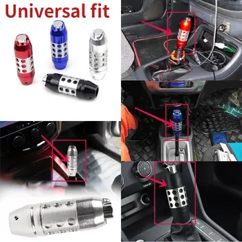 Универсальная алюминиевая автоматическая ручка переключения передач для гоночных автомобилей, крышка рычага переключения передач, Черный/синий/Красный/Серебристый