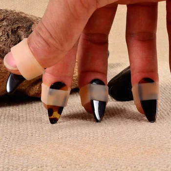 8 шт. Набор покрытий для ногтей Guzheng Для игры на китайской цитре Guzheng Practice Защитные чехлы для ногтей включают в себя набор для ногтей