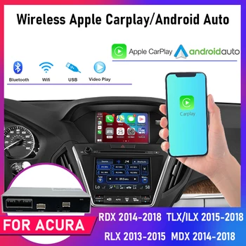 Автомобильный Ai Box Беспроводной Apple Carplay Android Auto Для Acura YD3 MDX RDX TLX ILX RLX Honda Odyssey Оригинальная Поддержка Зеркального Отображения Экрана