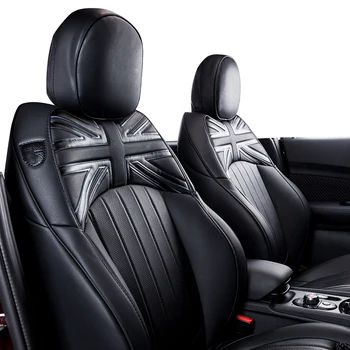Абсолютно новый импортный материал ПВХ, черный стиль Юнион Джек и чехол для заднего сиденья Mini Cooper F56 F55 F54 F60 R60