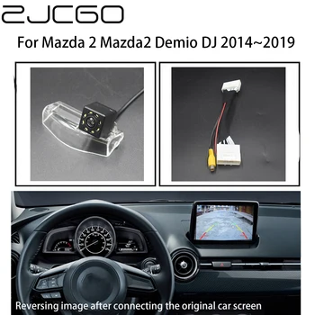 ZJCGO Автомобильная камера заднего вида Заднего вида для Mazda 2 Mazda2 Demio DJ 2014 ~ 2019