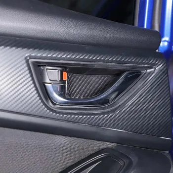 Для Subaru WRX 2021-2023, Автомобильная дверь из настоящего углеродного волокна, Внутренняя Накладка на Дверную чашу, Наклейка для отделки, Автомобильные Аксессуары Для Интерьера