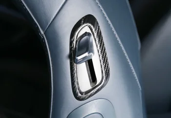 Планки Крышки Кнопки Переключения Регулятора Автокресла из углеродного волокна Для Porsche 718 911