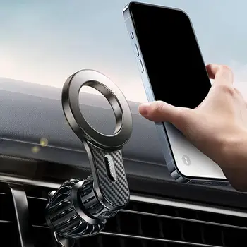 Универсальный магнитный автомобильный держатель для телефона с защитой от встряхивания, Автоматическая адсорбция, вращение на 360 °, Автомобильное вентиляционное отверстие, крепление для телефона Samsu X3w3
