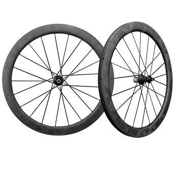 карбоновые колеса велосипеда 700c 50x25 мм, бескамерная карбоновая колесная пара дорожного велосипеда, керамические ступицы R36