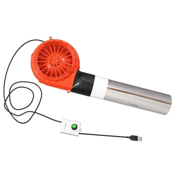 Вентилятор для барбекю с питанием от USB, воздуходувка для приготовления пищи на дровяной плите для гриля
