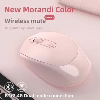 Беспроводная Bluetooth-перезаряжаемая мышь, двухрежимный Встроенный аккумулятор емкостью 500 мАч, несколько версий Эргономичный