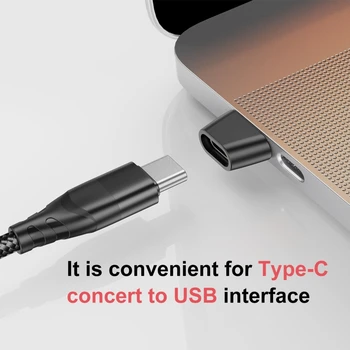 OTG конвертер Type C Женский-USB Мужской Кабель-адаптер, разъем для быстрой зарядки PD для телефонов Macbook