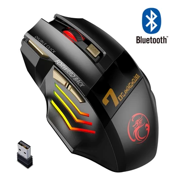 Беспроводная Мышь Bluetooth Gamer Компьютерная Мышь raton Gaming inalambric Mouse Перезаряжаемая Мышь 5500 DP Бесшумные Мыши Для Портативных ПК