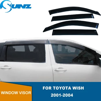 Дефлектор бокового стекла для Toyota Wish 2001 2002 2003 2004 Защитные экраны от непогоды Оконные Козырьки Защита от Солнца и Дождя Автомобильные аксессуары