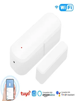 Tuya WiFi Датчик двери, окна, Умный Дом, беспроводной детектор открытия /закрытия двери, Умный контроль жизни через Alexa Google Home Smart 3C