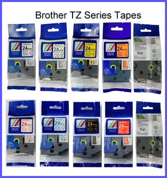 TZe-251, TZe-451, TZe-551, TZe151, TZe651, tz751 Совместимая лента P touch tze tape 12 мм для этикеток P touch tape brother label maker