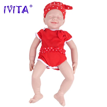 IVITA WG1582 45 см 3,2 кг 100% Полностью Силиконовые Куклы Reborn Baby Неокрашенные Реалистичные Игрушки для Новорожденных Девочек для Детей, Подарок для Куклы