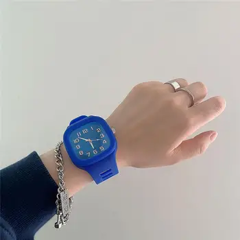 Модный широко используемый электронный механизм студенческие часы с силиконовым ремешком, ювелирный аксессуар, детские спортивные часы, студенческие часы