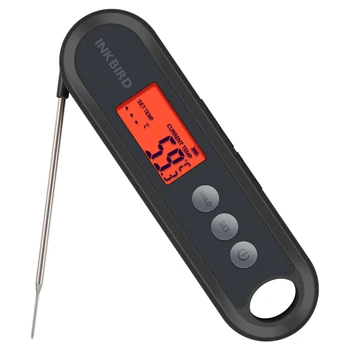 INKBIRD Цифровой пищевой термометр, зонды из пищевой нержавеющей стали для измерения температуры, поддерживает внешнее мгновенное считывание