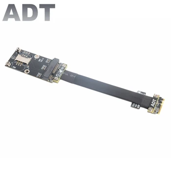 ADT M.2 WiFi A.E ключ к mPCIe mini PCI-e Беспроводной сетевой карте Удлинительный кабель Гибкий Mini pci-e wifi Bluetooth Riser R56SF