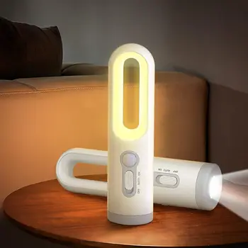 Светодиодный ночник с датчиком движения 2 в 1 и портативный фонарик с датчиком от заката до рассвета для Спальни, ванной комнаты, чтения и кемпинга