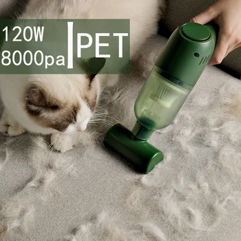 беспроводной Пылесос 8000 pa Для домашних животных, Мини Беспроводной ручной автоматический Пылесос, электрический очиститель для удаления шерсти кошек и собак-НОВИНКА