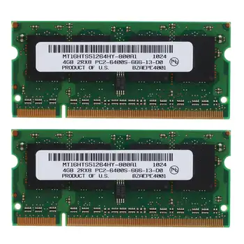 2ШТ DDR2 4 ГБ оперативной памяти ноутбука 800 МГц PC2 6400 SODIMM 2RX8 200 контактов для памяти ноутбука Intel AMD