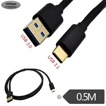 Позолоченный кабель для передачи данных USB3.1 с преобразованием интерфейса AM в TYPE-c USB3.0 кабель fair board Huawei Mate 30/20/10 P30/20/10 C021