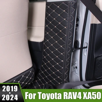 Для Toyota RAV4 XA50 2019-2023 2024 RAV 4 Гибридный Автомобиль B Стойка Противоударный Коврик Чехол для Ремня безопасности Устойчивые К Царапинам Аксессуары