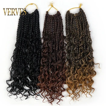 Косички для вязания крючком, Синтетические Вьющиеся волосы в стиле Marely, Короткие 14-дюймовые волосы для наращивания, 16 прядей/шт. для женщин и девочек
