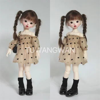 Одежда для куклы BJD для 1/6 Yosd, юбка с открытыми плечами, платье с цветочным рисунком, аксессуары для кукольной одежды для мальчиков и девочек, игрушка в подарок