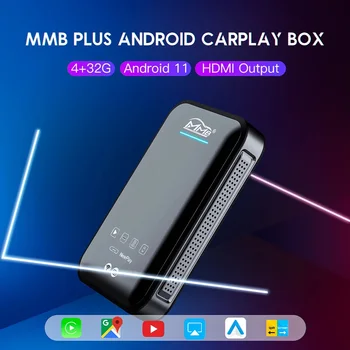 MMB Android 11 Carplay Ai Box Мультимедийные Автомобильные Видеоплееры HDMI TV Netflix Streaming Box интеллектуальная Система Автомобильный Игровой Ключ