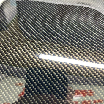 1,52x18 м Супер Имитационная Защитная пленка для автомобиля из Углеродного волокна, Золотой интерьер автомобиля Из Углеродного волокна