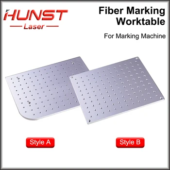 Рабочий стол для маркировки Hunst Fiber UV CO2, Алюминиевая Рабочая платформа 320 * 280 и 350 * 550 для лазерной маркировочной машины DIY