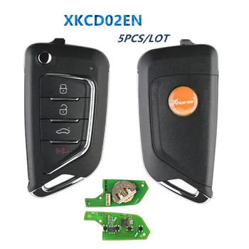 5 шт./лот XK Series XKCD02EN Универсальный проводной пульт дистанционного управления с 4 кнопками VVDI Автомобильный ключ для VVDI2/VVDI Mini/Ключевой инструмент для Cadillac Style