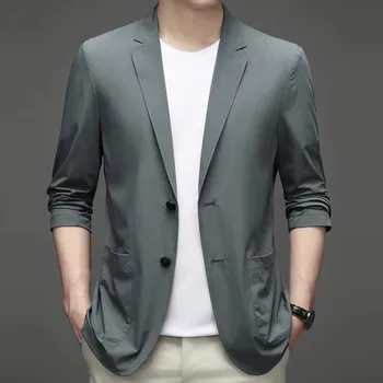 6142-2023, мужская новая корейская модная куртка для бизнеса и отдыха, роскошный костюм в стиле Yinglun