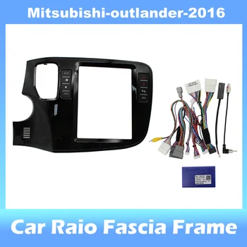 приборная панель 9,7-дюймового 2din автомобильного радиоприемника для стереопанели Mitsubishi-outlander-2016, Для автомобильной панели Teyes с двойной рамкой Din CD DVD