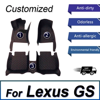 Автомобильные коврики для Lexus GS 2011 2010 2009 2008, Водонепроницаемые ковровые покрытия, изготовленные на Заказ Автоаксессуары, продукт для замены деталей интерьера