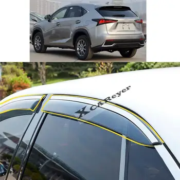Для Lexus NX200T NX300H 2015 2016 2017 2018 2019 2020 Автомобильная Наклейка Пластиковое Оконное стекло Ветровой Козырек Защита от дождя/Солнца Вентиляционные детали