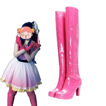 Oshi No Ko Ai Hoshino, Ботинки для косплея, Розовая Женская обувь из искусственной кожи на заказ
