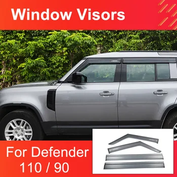 Козырек на Боковое стекло Автомобиля для Land Rover Defender 90 110, Дефлектор Окна, Солнцезащитный Комплект для Защиты от капель Дождя, Солнцезащитный Козырек на Окно